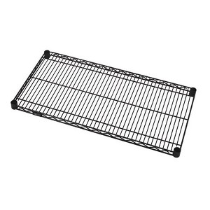 Quantum Storage Systems Wire Shelf, 60"W X 24"D, 600 - 800 Lb. Capacity, Black Epoxy Antimicrobial Finish, Nsf - 1 of 1