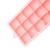 Unique Bargains 15-Cavity Small Square Ice Tray with Lid Hand Wash Only Silicone 7.87"x4.72"x1.30" 1 Pc - 3 of 3
