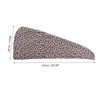 Unique Bargains Water-absorbent Leopard Print Hair Towel 1 Pc - 2 of 4