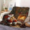Lomsoe Christmas Santa with Animals Story Print Flannel Blanket - All Seasons Soft and Warm Perfect for Living Room Decor, Sofa, Bed, Travel - 4 of 4