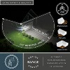 VAXCEL Solar Powered Outdoor Security LED Flood Light White, Motion Sensor, Dusk to Dawn, Battery Backup - 2 of 4