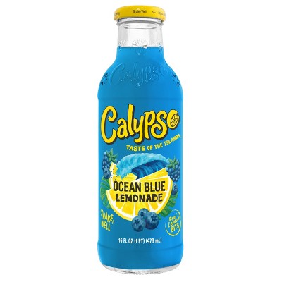 Calypso Ocean Blue Lemonade - 16 fl oz Glass Bottle