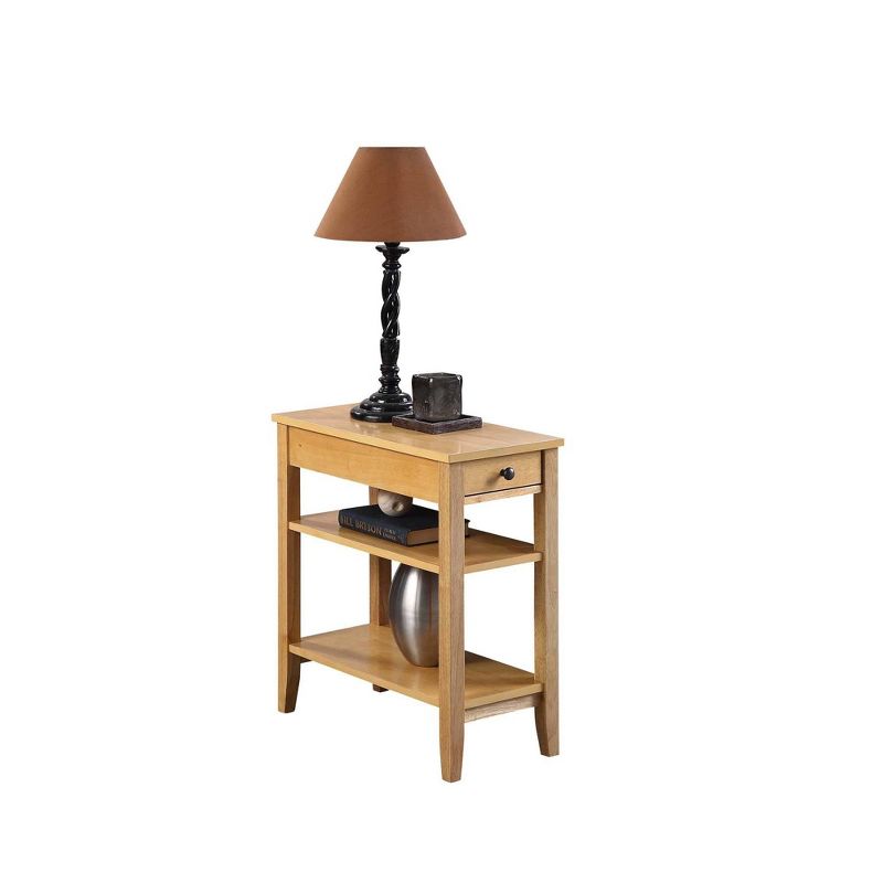 American Heritage 3 Tier End Table with Drawer - Breighton Home, 4 of 10