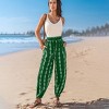 Women's Boho Chic Leaf Print Wide Leg Cover Up Pants - Cupshe - 3 of 4