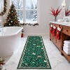 Christmas Area Rug with Tree & Snowflake Print, Non-Slip Floor Mat for Living Room, Bedroom, Dining Room and Playroom - 3 of 4