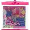 Barbie Doll Clothing, Fashion and Accessory 2-Pack featuring Pink & Blue Patterns (2 Outfits) - 2 of 3