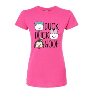 Women's - Disney - Duck Duck Goof Juniors Fitted Graphic T-Shirt - 1 of 3
