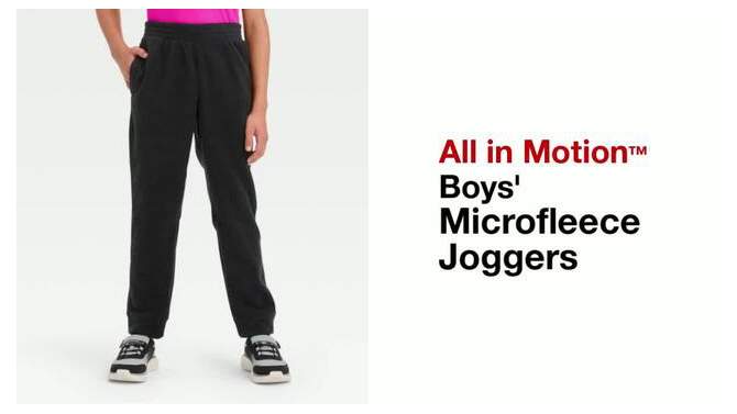 Boys&#39; Microfleece Joggers - All In Motion™, 2 of 5, play video