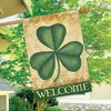 Briarwood Lane Shamrock Welcome St. Patrick's Day House Flag Clov - 4 of 4
