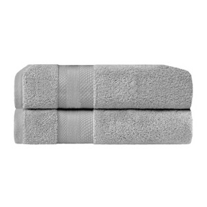 Luxury Cotton Heavyweight Solid Plush Towel Set by Blue Nile Mills - 1 of 4