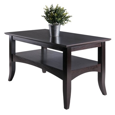 Winsome Camden Transitional Rectangular Coffee Table in Rich Brown