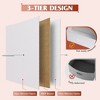 Tall Dresser with 10 Fabric Drawers, Storage Tower with Cabinet, Metal Frame, Organizer Units for Closet - 3 of 4