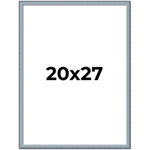 PosterPalooza | Textured Blue Picture Frame - UV Acrylic, Foam Board Backing, Hanging Hardware - 1 of 4