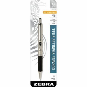 Zebra Pen G-402 Retractable Gel Pen 0.5mm Black Ink - 1 of 2