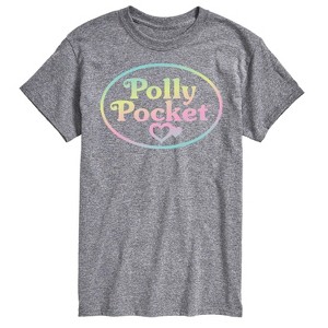 Men's - Polly Pocket - Polly Pocket Ombre Logo Short Sleeve Graphic T-Shirt - 1 of 3