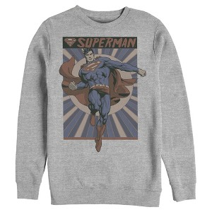 Men's Superman Classic Hero Pose Sweatshirt - 1 of 3