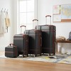 Polibi Vintage 4-Piece Expandable Hardshell Luggage Set with Cosmetic Case - 2 of 4