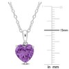 EVERLY JEWELRY | Sterling Silver Gemstone Pendant with Chain – Multiple Stone Options - 3 of 4