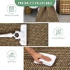 Acekool 5x7 Washable Braided Print Area Rug, Non-Slip Modern Soft Carpet, Stain Resistant Low Pile Throw Rug for Living Room, Bedroom - 4 of 4