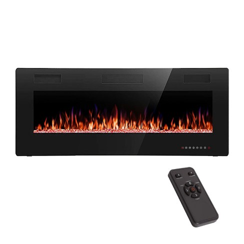 R.W.FLAME Electric Fireplace Wall-Mounted Recessed Ultra-Thin LED Heater, 6 Sizes, Touch Screen, with Remote - image 1 of 4