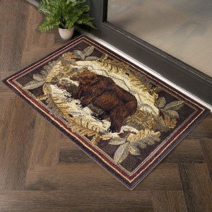 Kumasinova Hunting Bear River Area Rug – Vibrant Colors for Living Room, Kid & Pet-Friendly, Made in Turkey, Stain-Resistant Door Mat - 1 of 4
