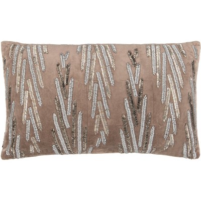 Kalea Pillow - Multi/Beaded - 12" x 20" - Safavieh