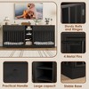 GustoWave 82" Large Dog Crate Furniture for 2 Dogs with 4 Drawers and 4 Storage Shelves, Heavy Duty Dog Kennel Indoor for Medium Large Dogs - 3 of 4