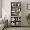 Garvee 71" Farmhouse Bookcase w/ Adjustable Shelves, 5 Tier Tall Bookshelf with Wooden Legs, Rustic Vintage Bookcase for Living Room Office - 4 of 4