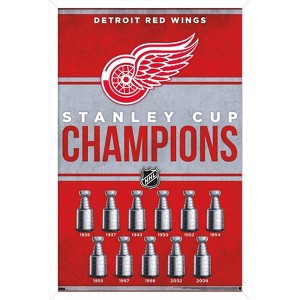 Trends International NHL Detroit Red Wings - Champions 23 Framed Wall Poster Prints - 1 of 4