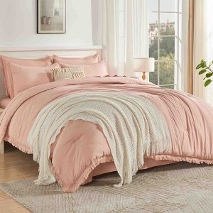 BAGOKIE 7pc Boho Tassel Bed in a Bag Comforter Set for All Season - 1 of 4