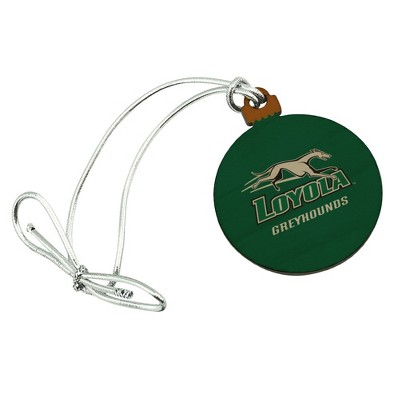 Loyola University Maryland Primary Logo Mini Small Tiny Wood Christmas Tree Holiday Ornament