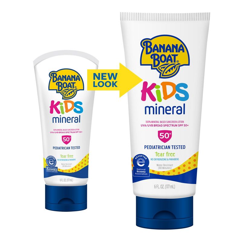 Banana Boat Kids 100% Mineral Sunscreen Lotion - SPF 50 - 9 fl oz, 5 of 11