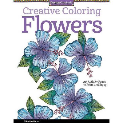  Flowers - (Creative Coloring) by  Valentina Harper (Paperback) 