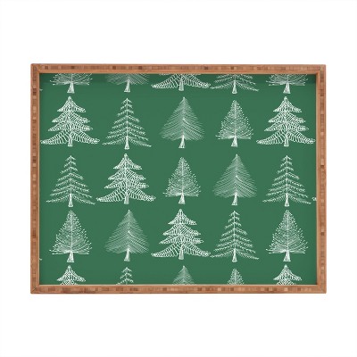 Gabriela Fuente GreenChristmas Rectangular Tray -Deny Designs