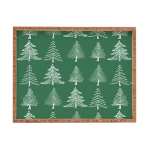 Gabriela Fuente GreenChristmas Rectangular Tray -Deny Designs - 1 of 2