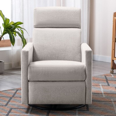 Modern Armchair Rocker Chair Living Room Comfy Single Sofa Chair,Upholstered Rocker Chair Seating Glider Swivel Recliner-Cuddlewood