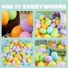 Joyfy 3.15 Inch Pastel Easter Eggs, 25PCS Large Plastic Fillable Eggshells for Easter Hunt Party Favors Basket Stuffers and Classroom Prize Supplies - 3 of 4