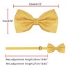 Allegra K Men's Halloween Polka Dots Pre-Tied Work Formal Party Tuxedo Bowknot Bow Ties - 4 of 4