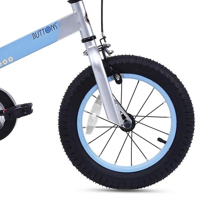 RoyalBaby Buttons Kids Bike Bicycle with Kickstand, 2 Brake Styles, Reflectors, for Boys and Girls Ages 5 to 9, 4 of 7
