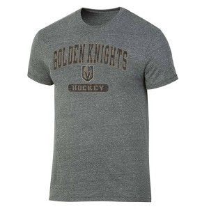 NHL Vegas Golden Knights Men's Gray Tri-Blend T-Shirt - 1 of 3