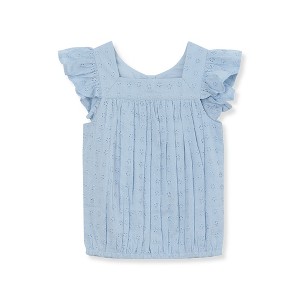Lands' End Kids Woven Eyelet Top - 1 of 3