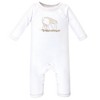 Touched by Nature Baby Organic Cotton Coveralls 3pk, Little Giraffe - 4 of 4