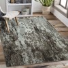 Modern Splashed Ink Printed Machine Washable Area Rug Ultra Thin Stain Resistant Non Shedding Non Slip Pet Friendly Floor Rug for Home Decor - 4 of 4