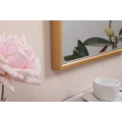 Transitional Silver Finish Rectangular Wood Mirror 14x28 inch