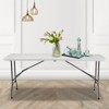 Musment Folding Table Outdoor Indoor Heavy Duty Portable Table with Carrying Handle for Camping Picnic Party - 4 of 4