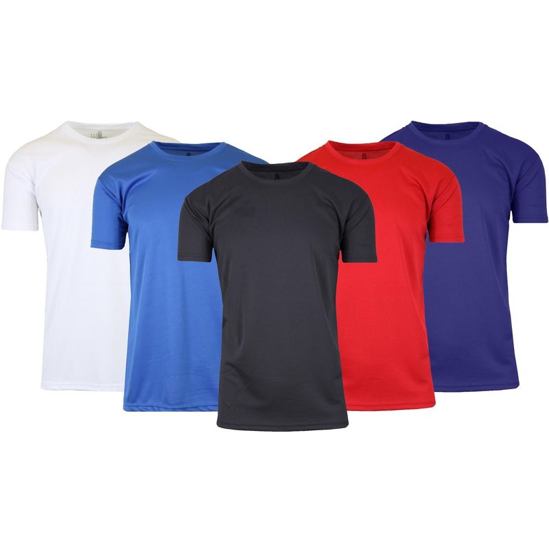 Galaxy By Harvic Men's Short Sleeve Moisture-Wicking Quick Dry Performance Crew Neck Tee, 2 of 3