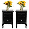 Karl Home 15.75in. W Country Style Two-Drawer Nightstand- Set of 2 - 2 of 3