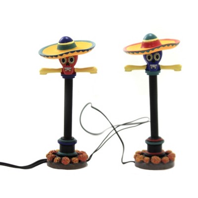 Department 56 Accessory 4.0" Day Of The Dead Street Lights Halloween  -  Decorative Figurines