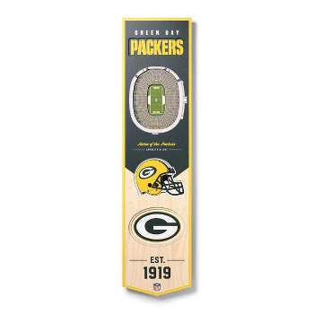 8" x 32" NFL Green Bay Packers 3D Stadium Banner