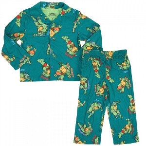 Kids Teenage Mutant Ninja Turtles Character Print 2-Piece Pajamas - Size 8 - 1 of 3